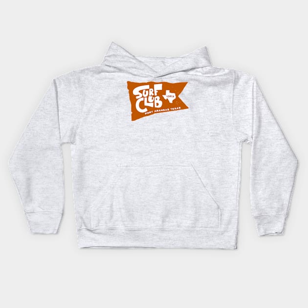 UT Surf Club 1969 Port Aransas Kids Hoodie by HMK StereoType